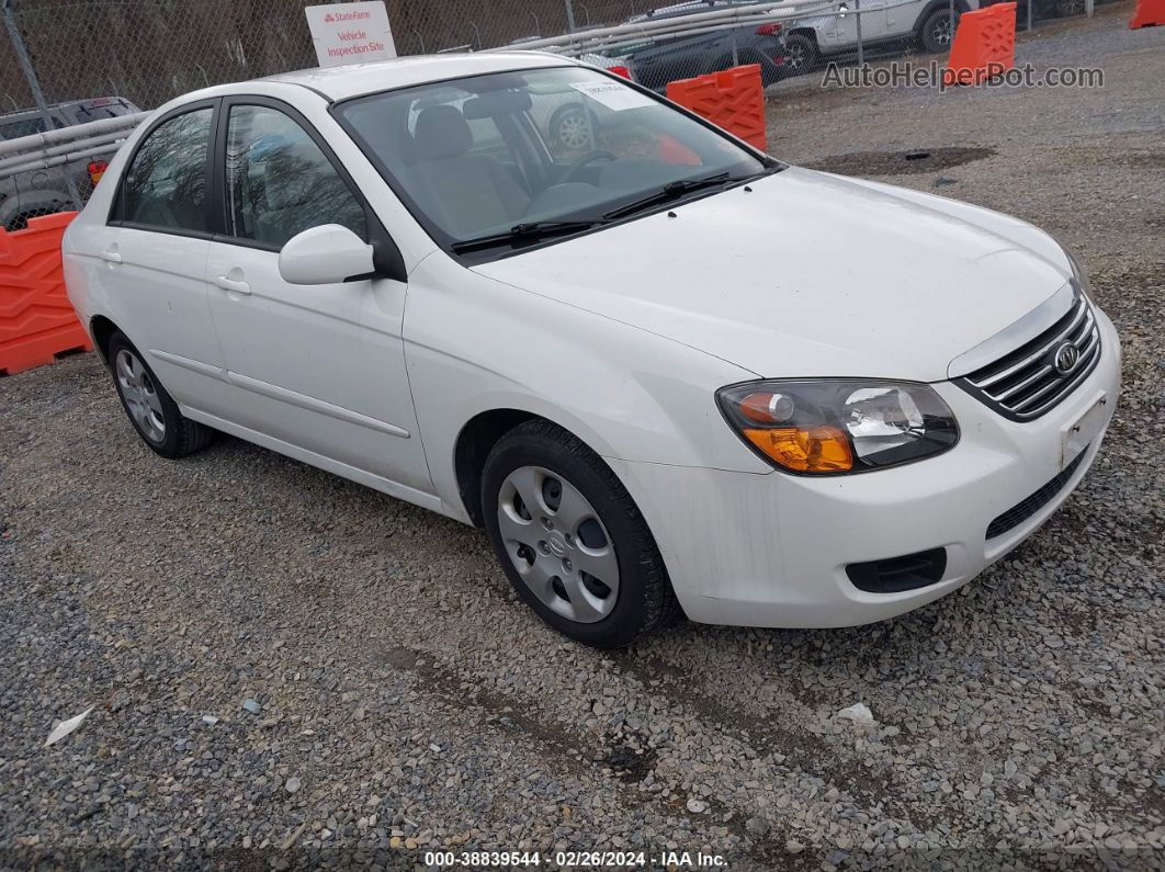 2009 Kia Spectra Ex White vin: KNAFE221095661389