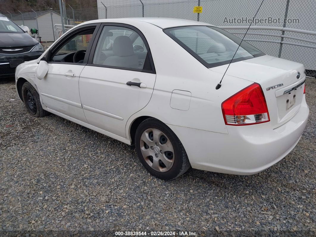 2009 Kia Spectra Ex White vin: KNAFE221095661389