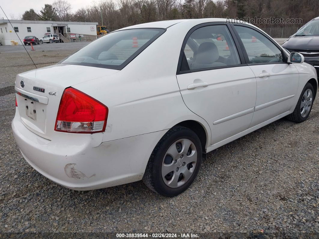 2009 Kia Spectra Ex White vin: KNAFE221095661389