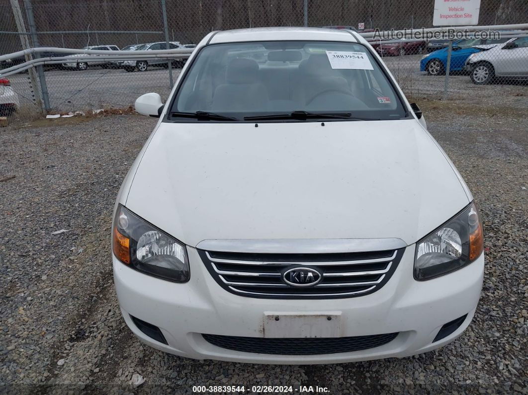 2009 Kia Spectra Ex White vin: KNAFE221095661389