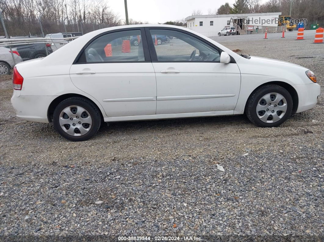 2009 Kia Spectra Ex White vin: KNAFE221095661389