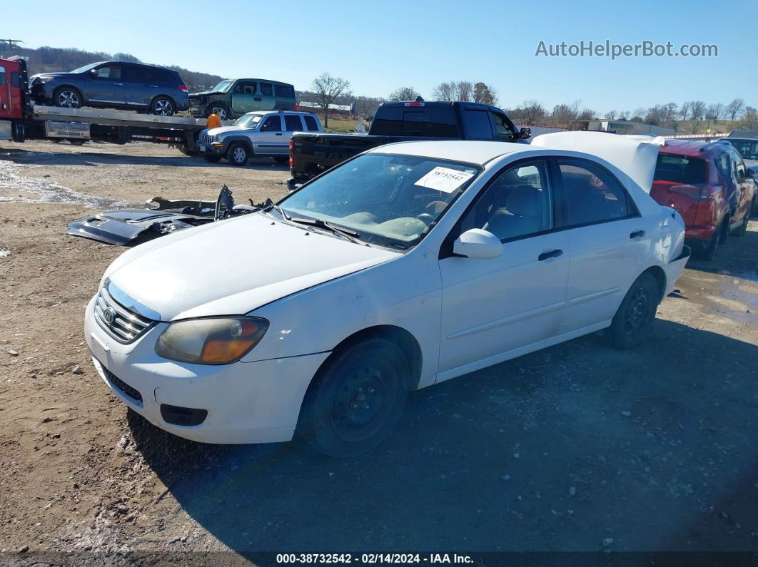 2009 Kia Spectra Ex White vin: KNAFE221095666740