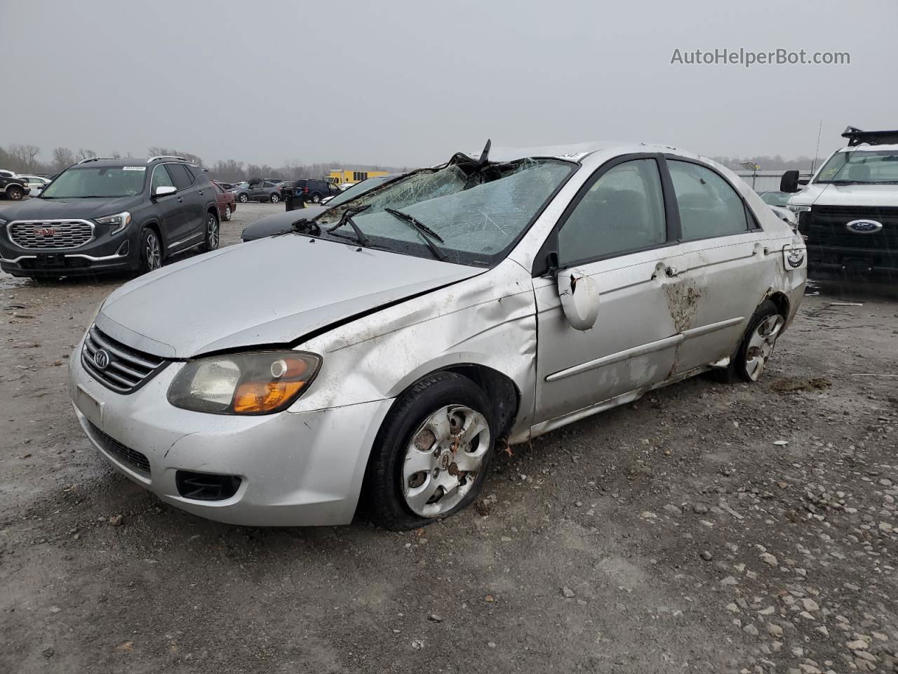 2009 Kia Spectra Ex Silver vin: KNAFE221195608054