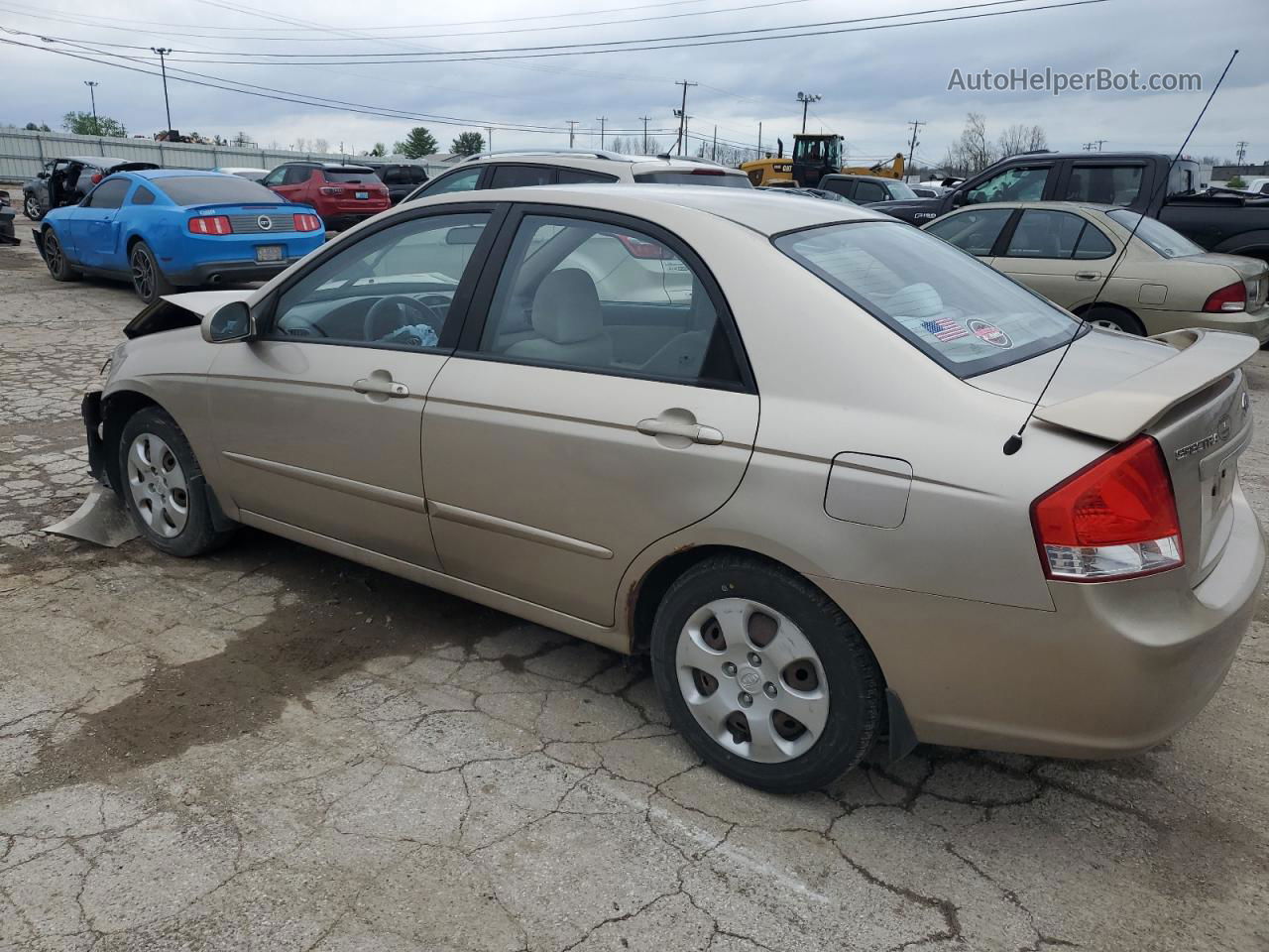 2009 Kia Spectra Ex Tan vin: KNAFE221195617076