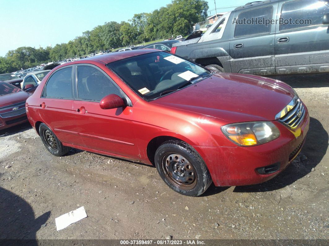 2009 Kia Spectra Ex Red vin: KNAFE221195630815