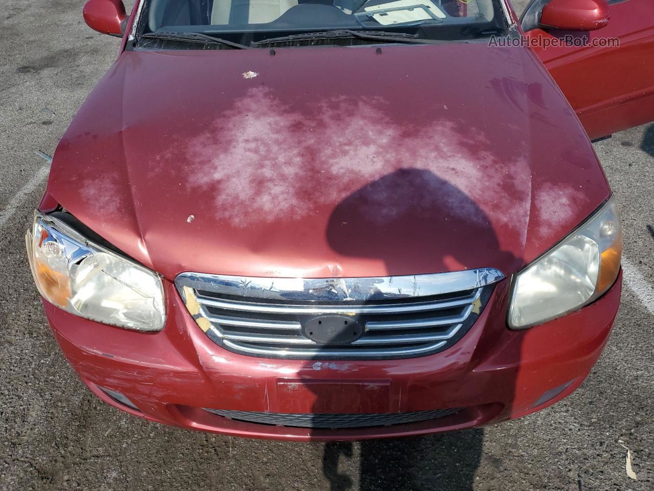 2009 Kia Spectra Ex Red vin: KNAFE221195633360