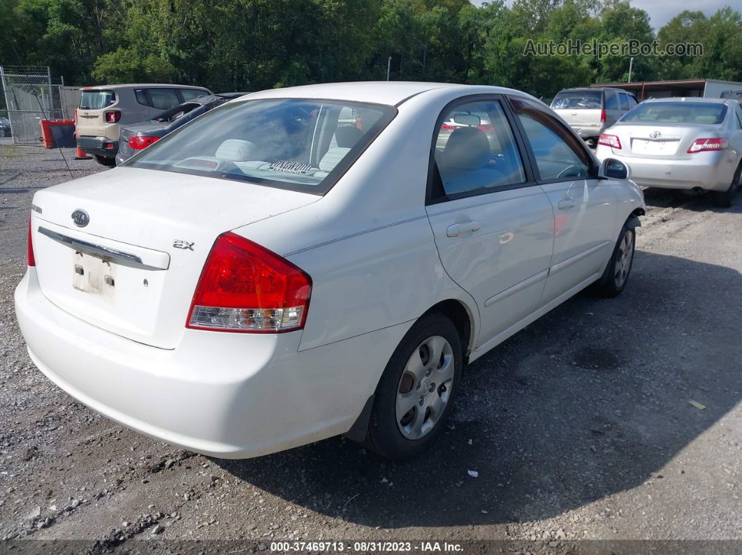 2009 Kia Spectra Ex White vin: KNAFE221195654998