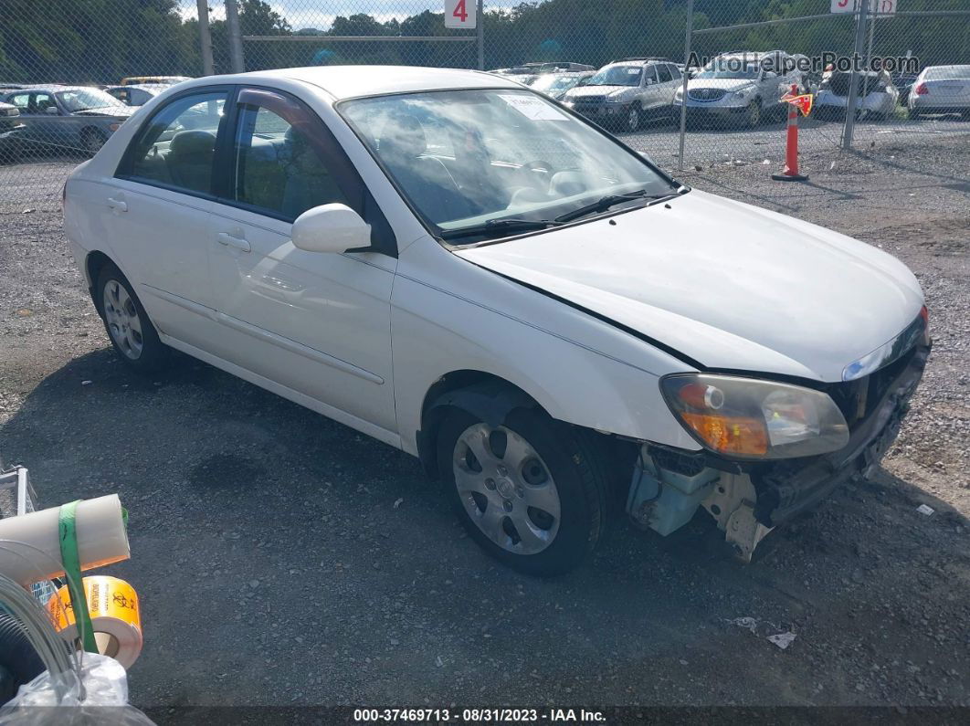 2009 Kia Spectra Ex White vin: KNAFE221195654998