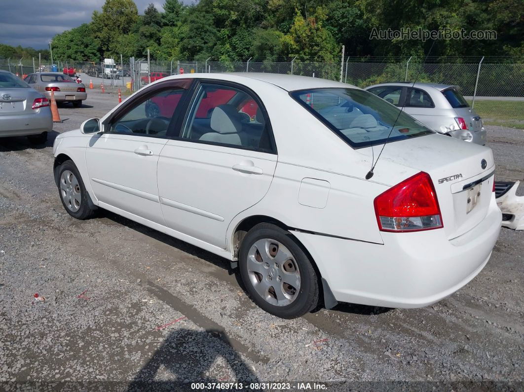 2009 Kia Spectra Ex White vin: KNAFE221195654998