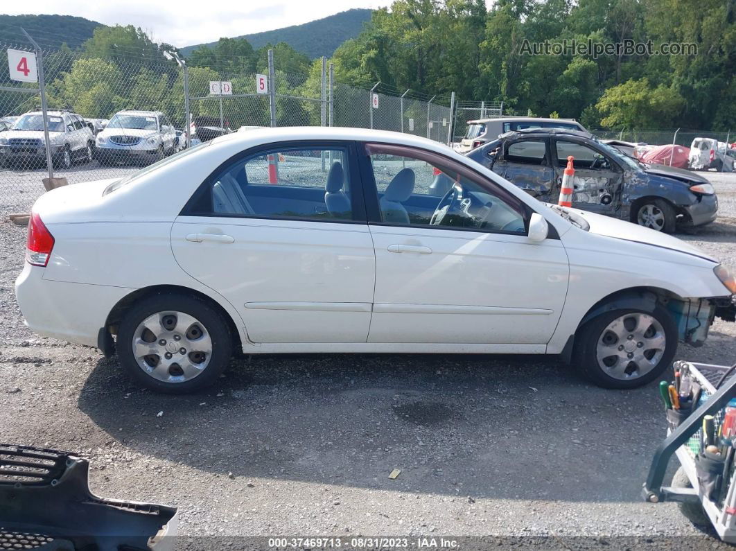 2009 Kia Spectra Ex White vin: KNAFE221195654998