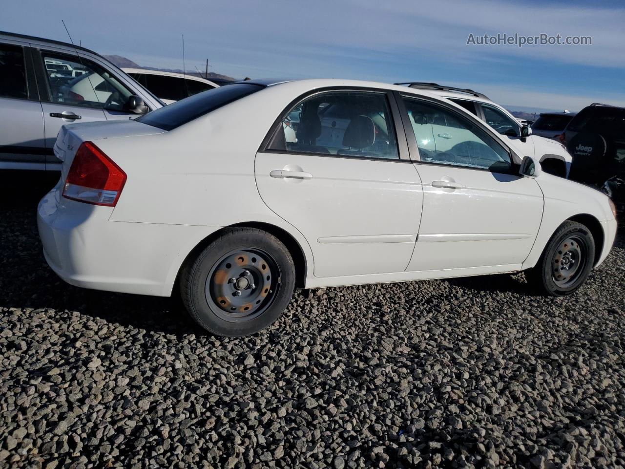 2009 Kia Spectra Ex White vin: KNAFE221195657755