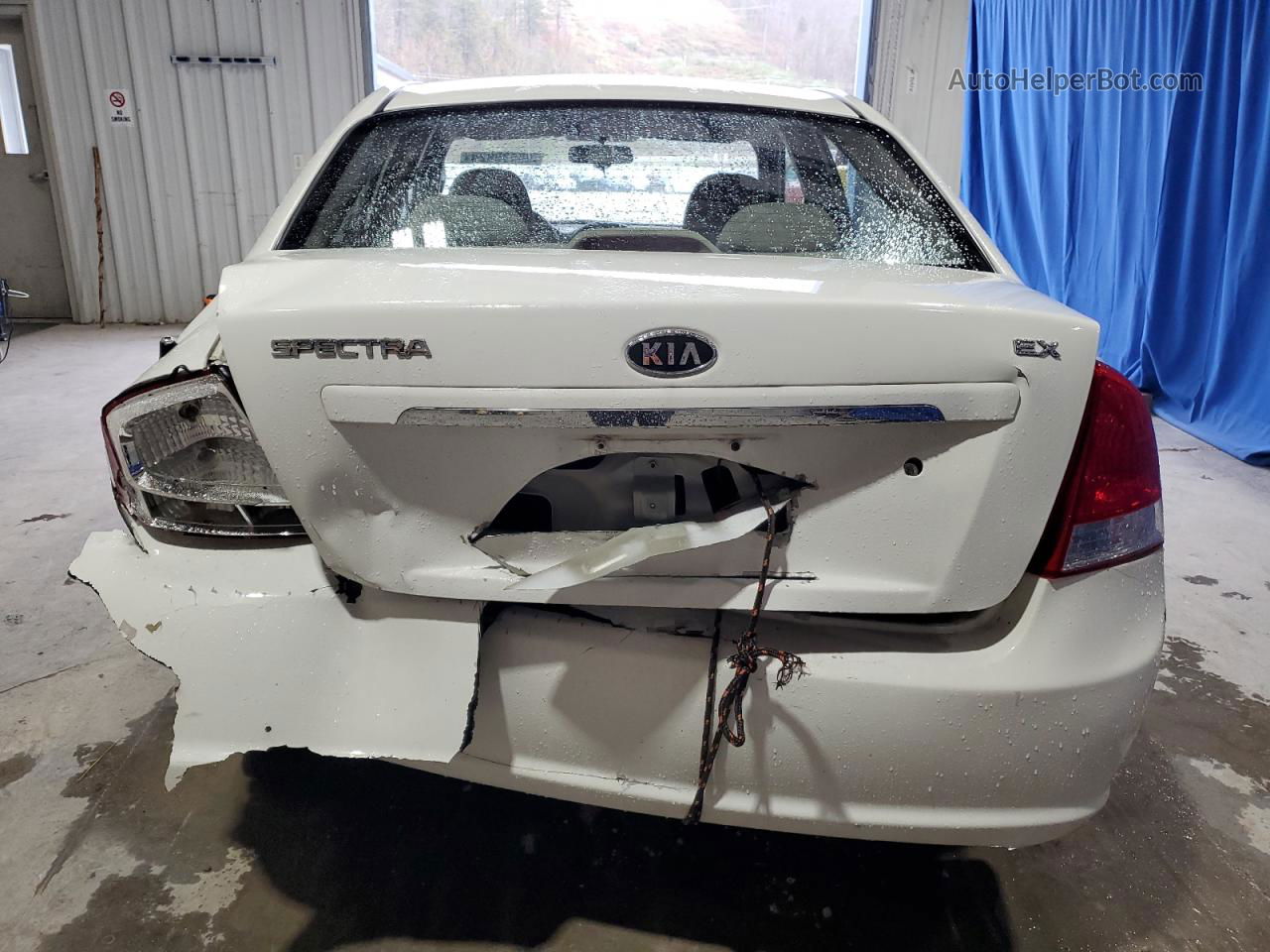 2009 Kia Spectra Ex White vin: KNAFE221195668755