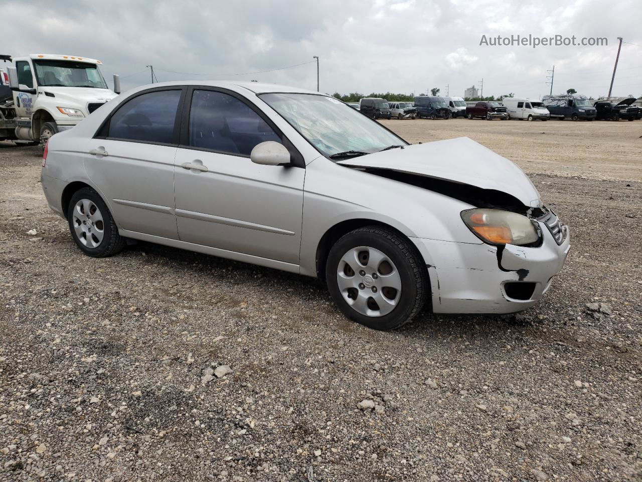 2009 Kia Spectra Ex White vin: KNAFE221295588218