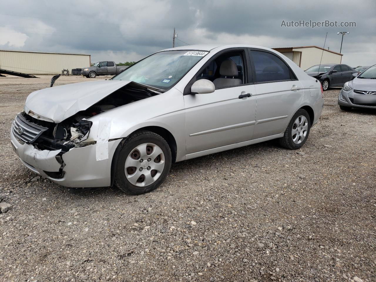 2009 Kia Spectra Ex White vin: KNAFE221295588218