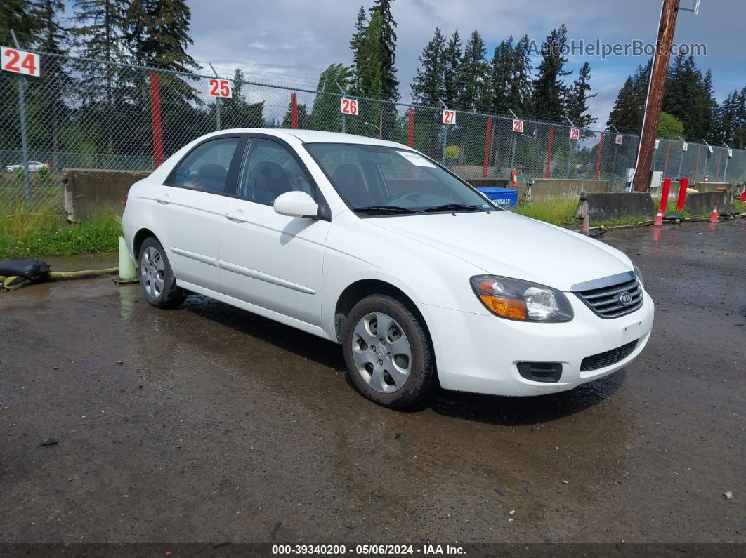 2009 Kia Spectra Lx White vin: KNAFE221295628751