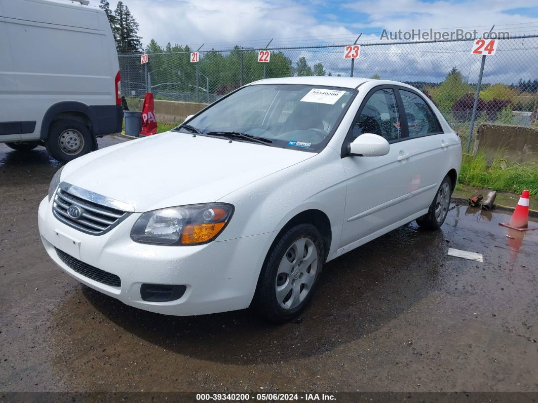 2009 Kia Spectra Lx White vin: KNAFE221295628751