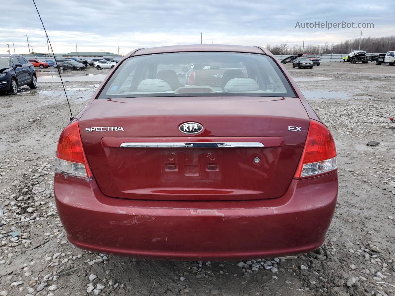 2009 Kia Spectra Ex Maroon vin: KNAFE221295634095