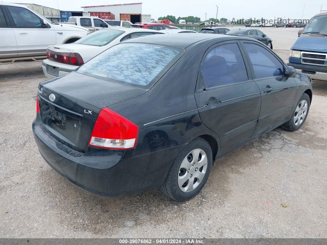 2009 Kia Spectra Lx Black vin: KNAFE221295634209