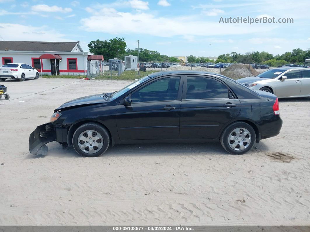 2009 Kia Spectra Lx Black vin: KNAFE221295646621