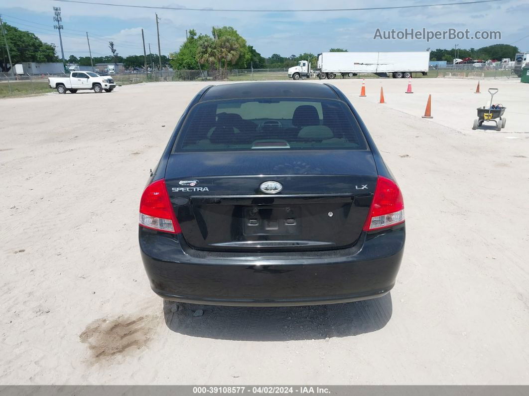 2009 Kia Spectra Lx Black vin: KNAFE221295646621