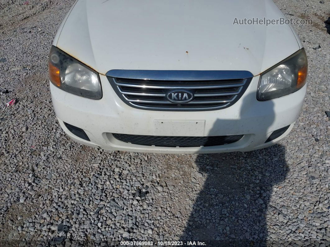 2009 Kia Spectra Lx White vin: KNAFE221295654203