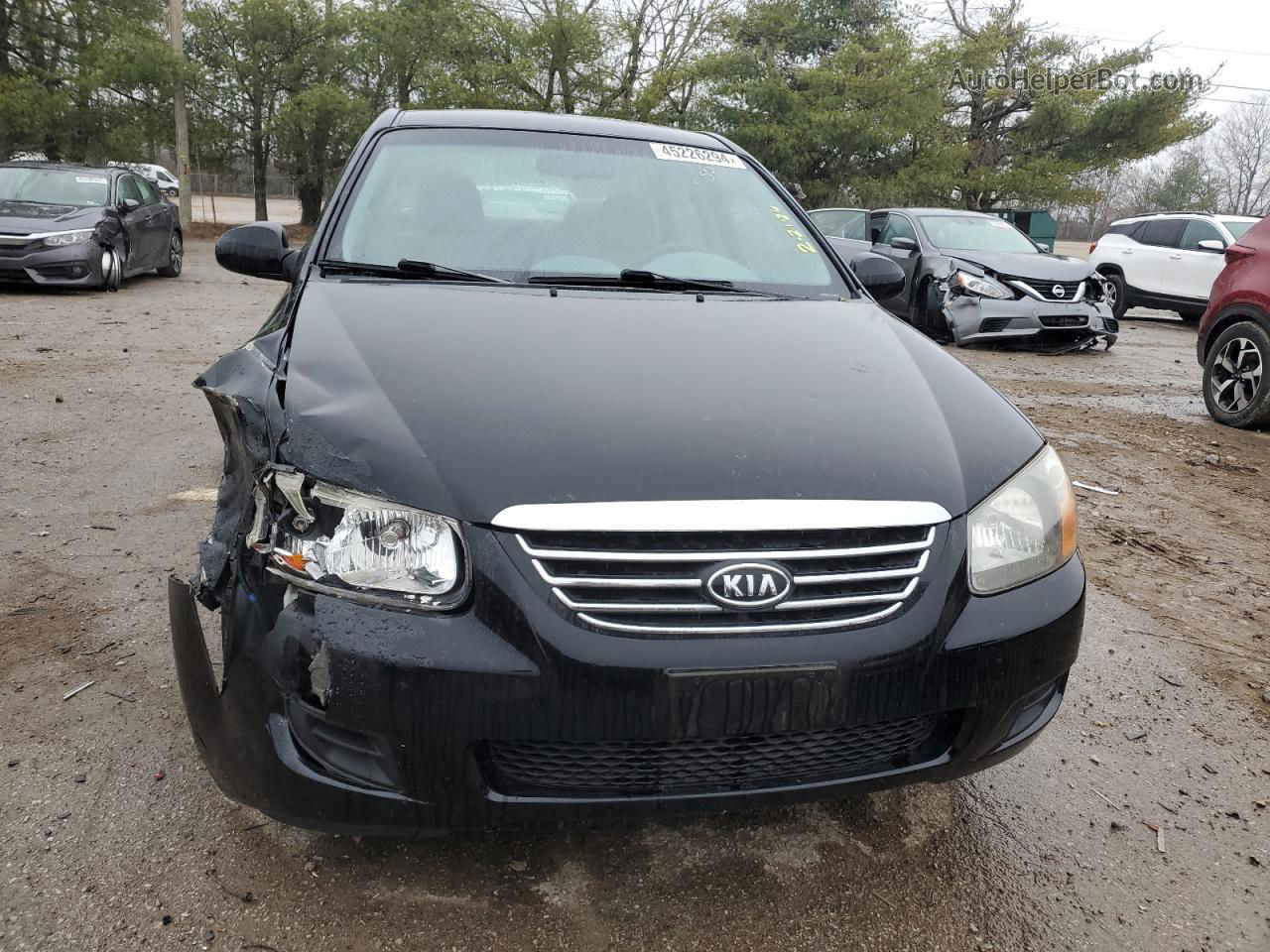 2009 Kia Spectra Ex Черный vin: KNAFE221295659658