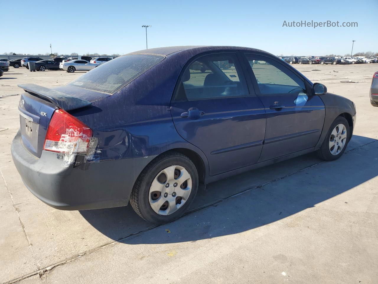 2009 Kia Spectra Ex Blue vin: KNAFE221395606094