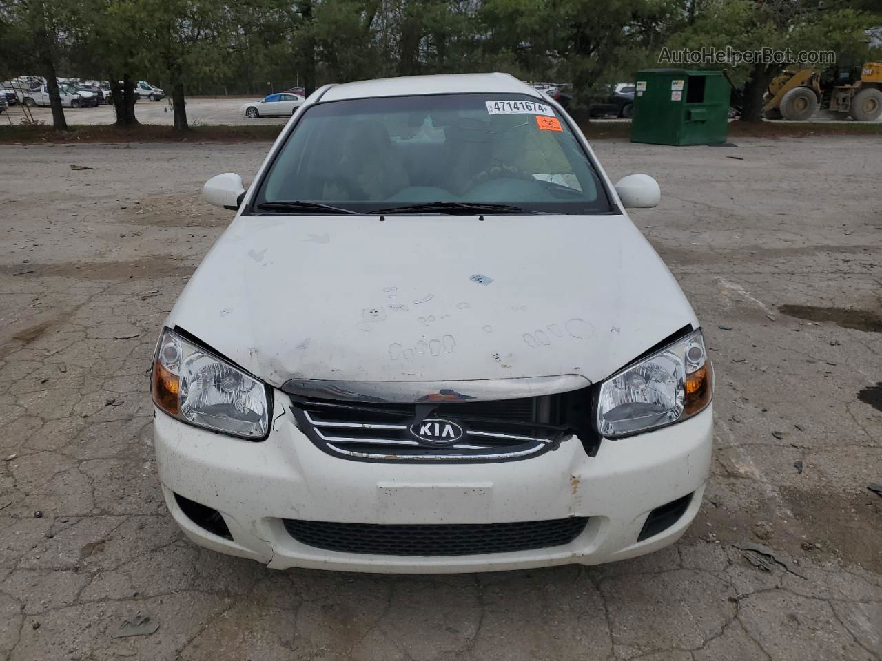 2009 Kia Spectra Ex White vin: KNAFE221395622702