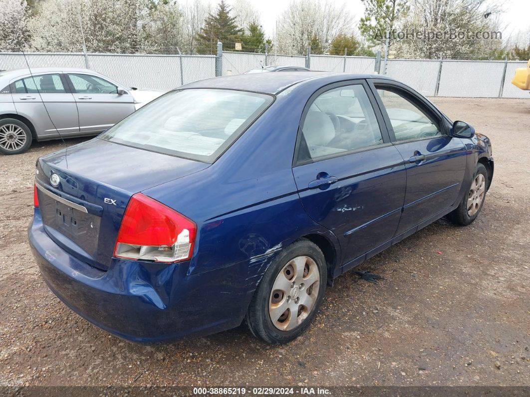 2009 Kia Spectra Ex Blue vin: KNAFE221395635451