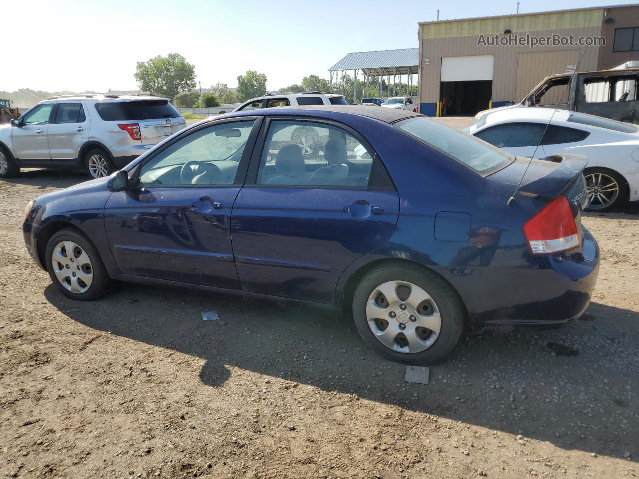 2009 Kia Spectra Ex Blue vin: KNAFE221395636387