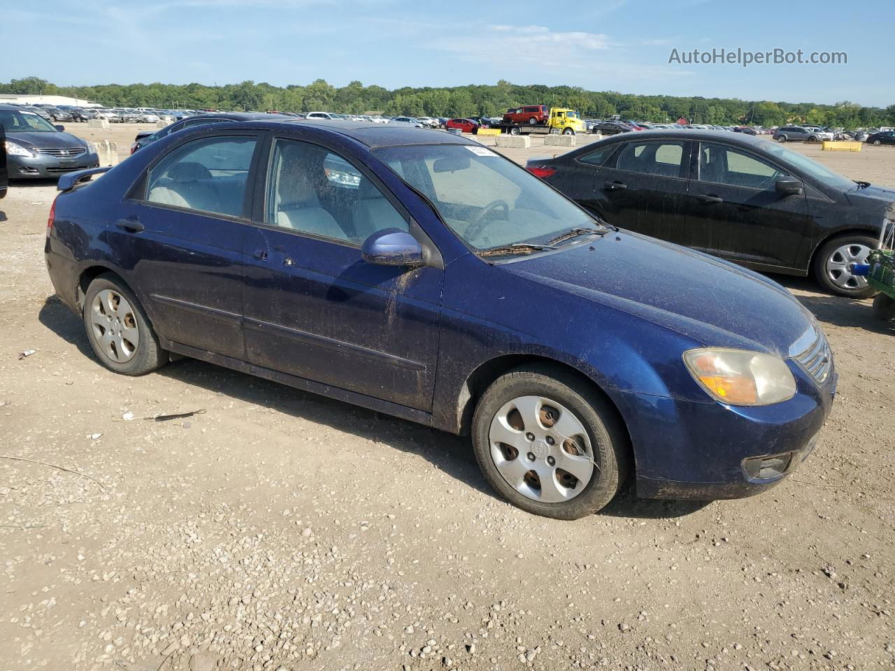 2009 Kia Spectra Ex Blue vin: KNAFE221395636387