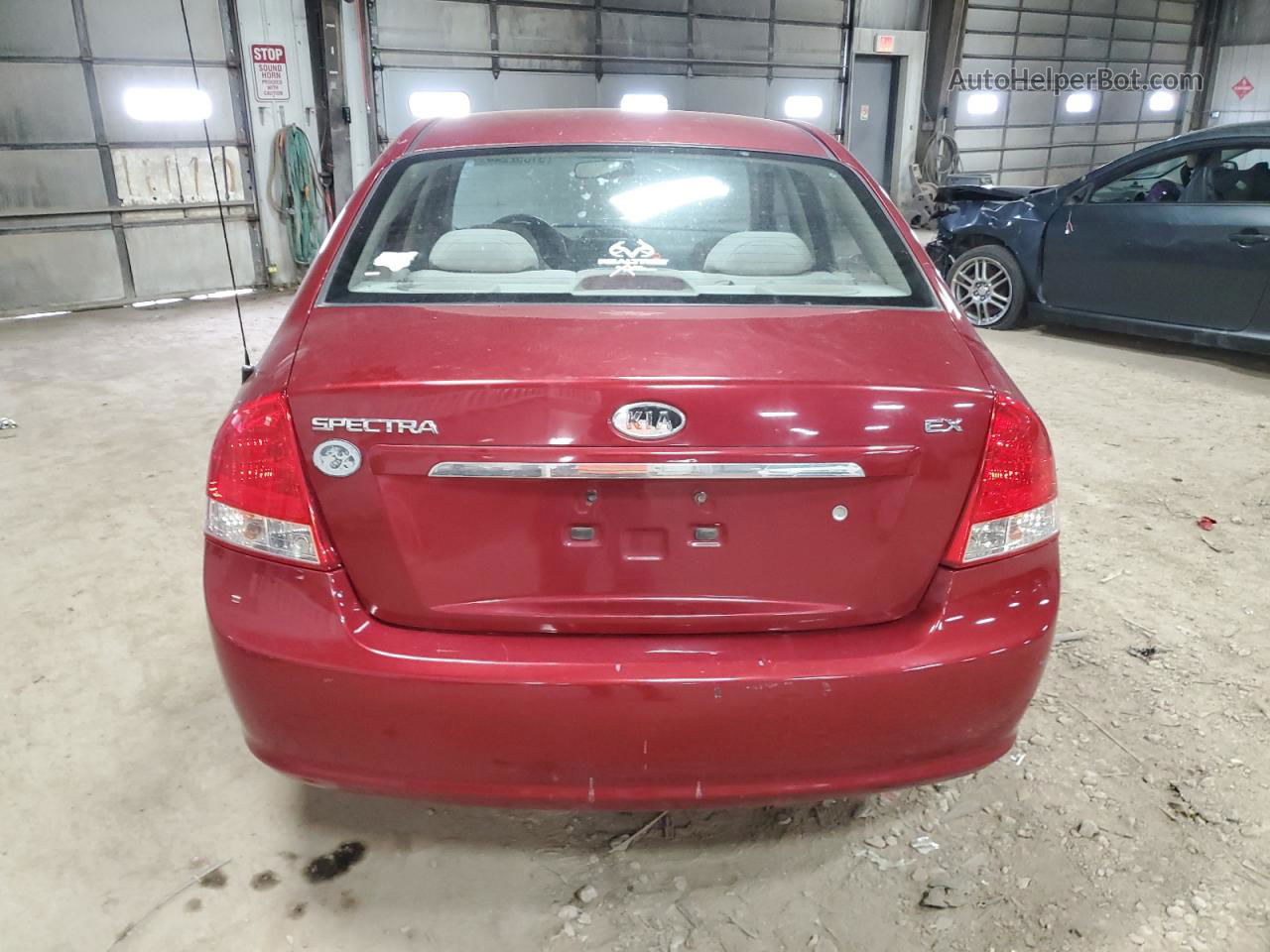 2009 Kia Spectra Ex Maroon vin: KNAFE221395659197