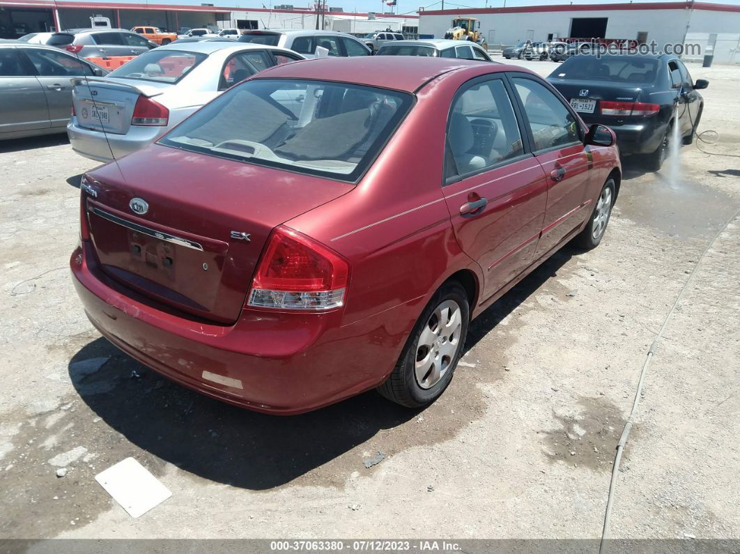 2009 Kia Spectra Ex Red vin: KNAFE221395668532