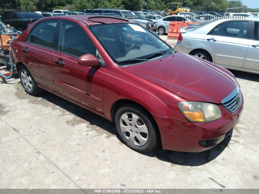 2009 Kia Spectra Ex Red vin: KNAFE221395668532