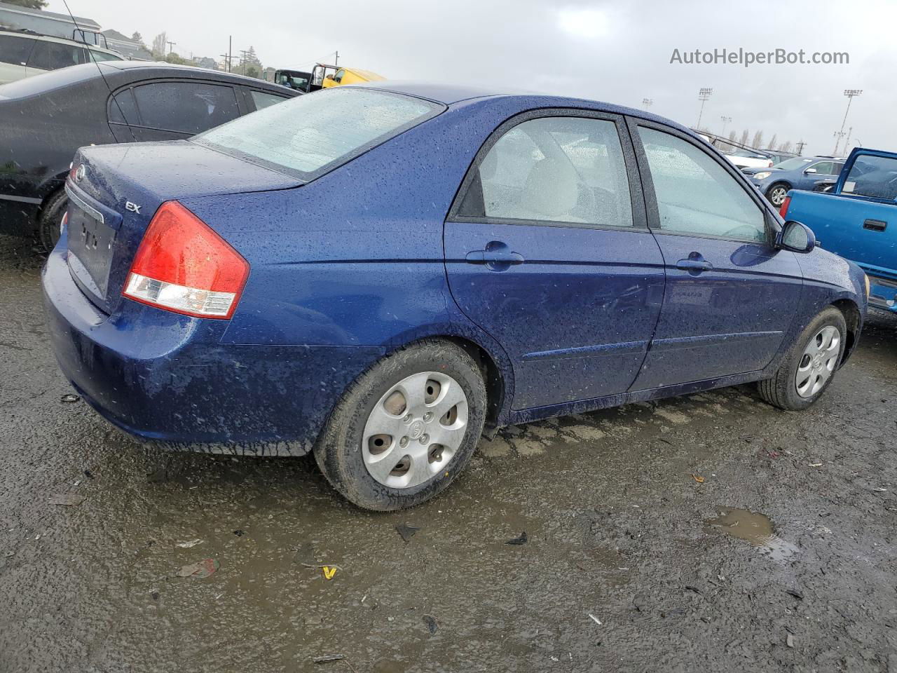 2009 Kia Spectra Ex Blue vin: KNAFE221495588642