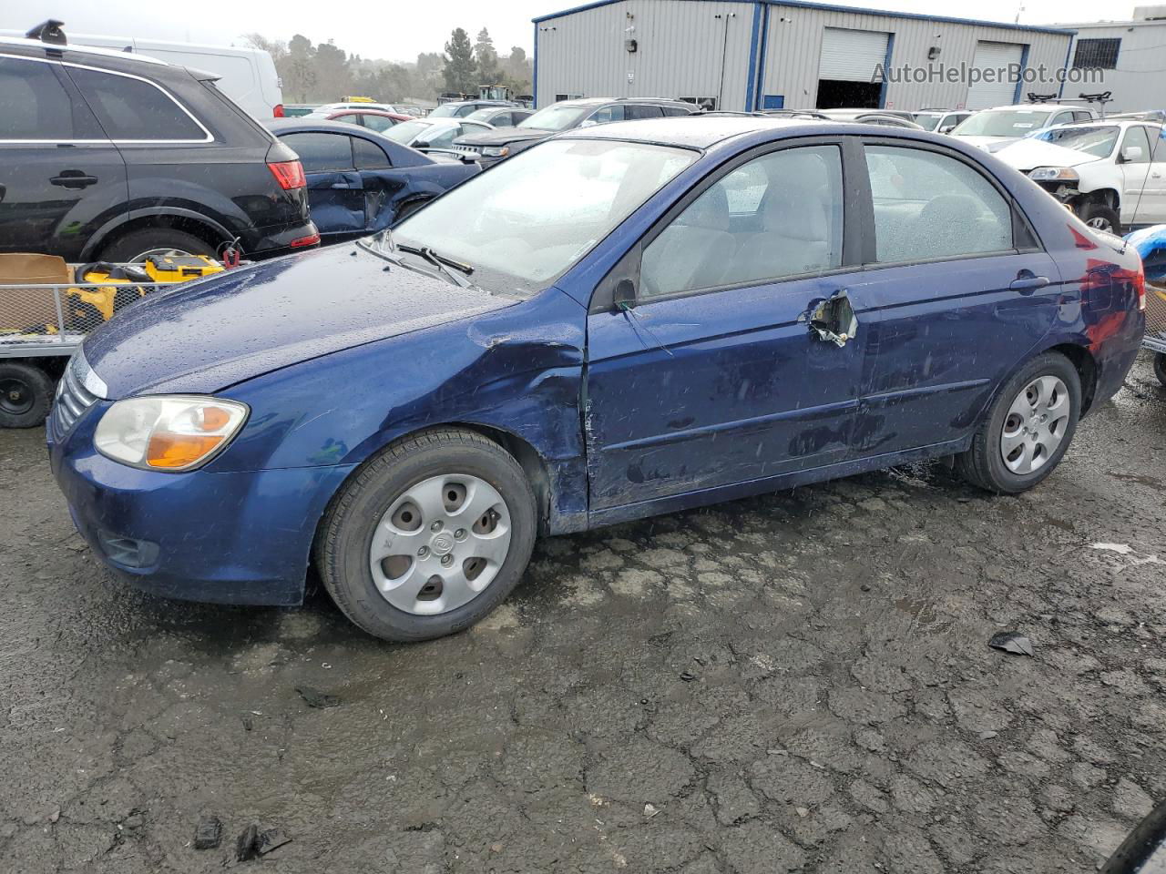 2009 Kia Spectra Ex Blue vin: KNAFE221495588642