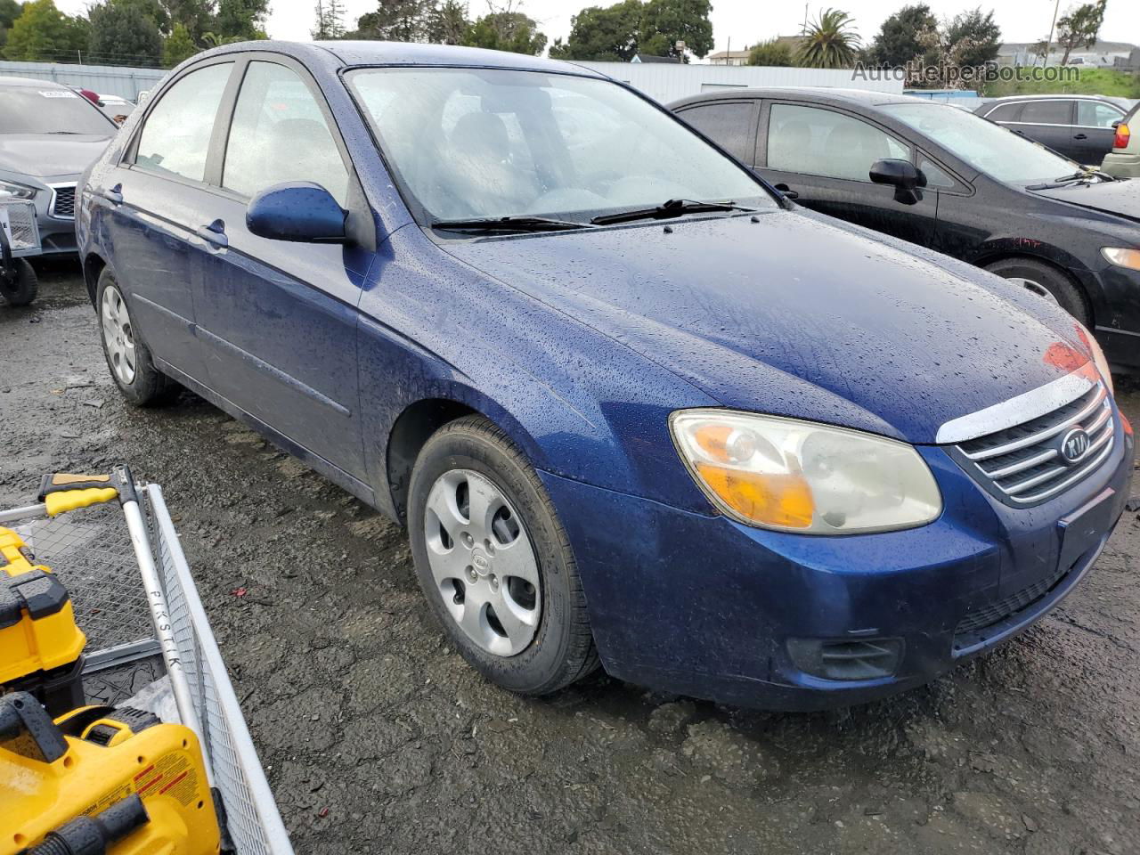 2009 Kia Spectra Ex Blue vin: KNAFE221495588642