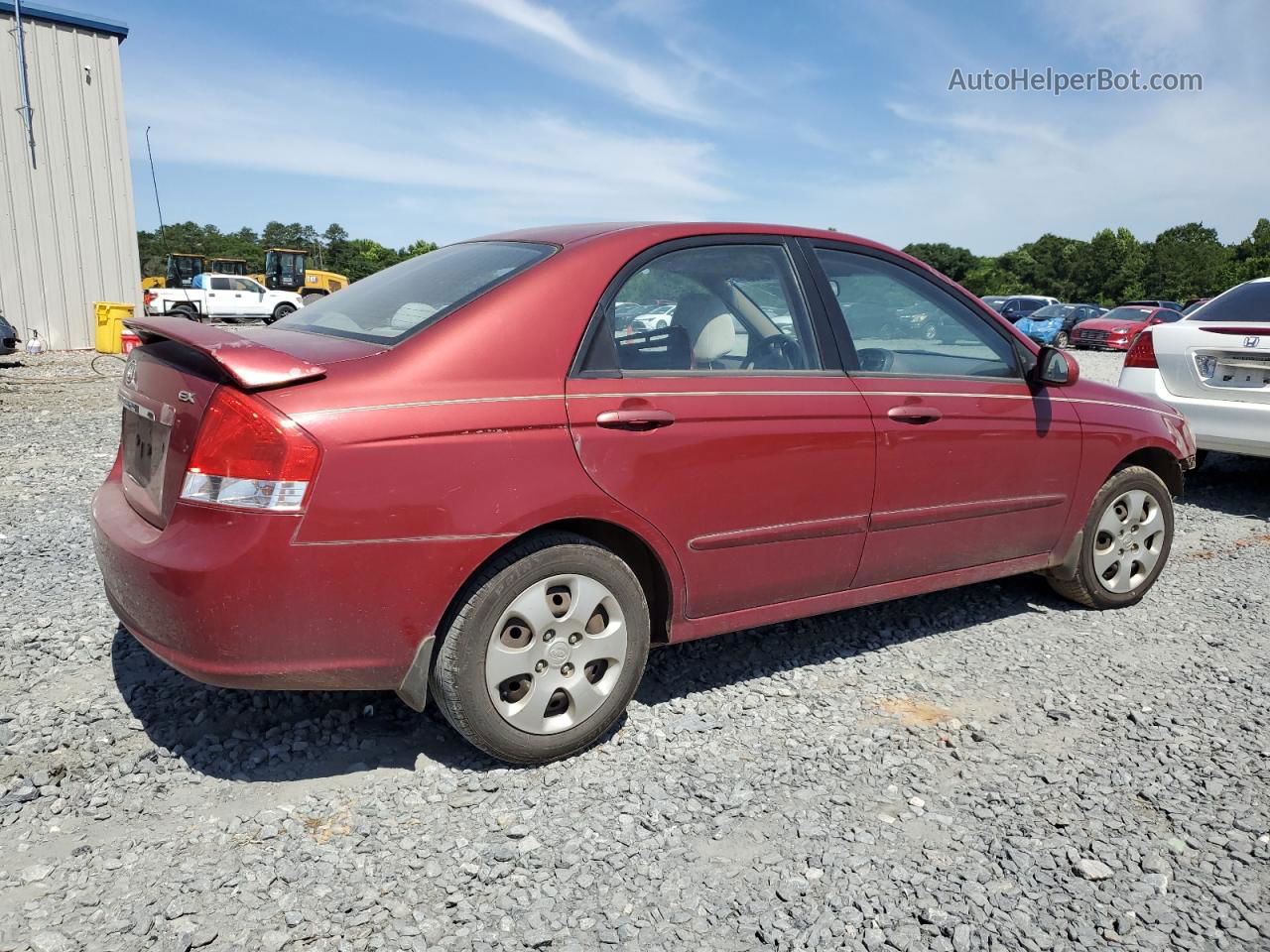 2009 Kia Spectra Ex Red vin: KNAFE221495615628