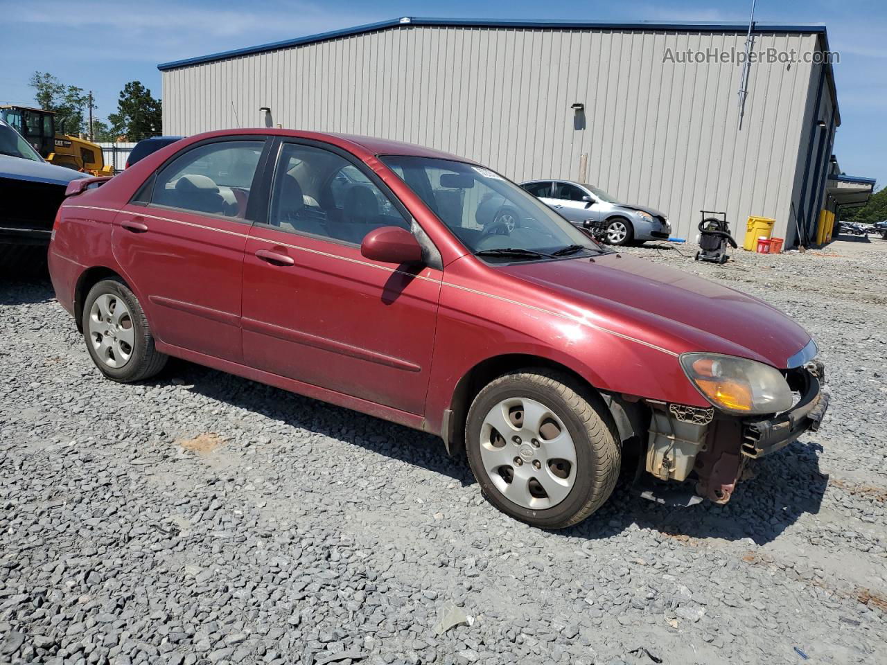 2009 Kia Spectra Ex Red vin: KNAFE221495615628