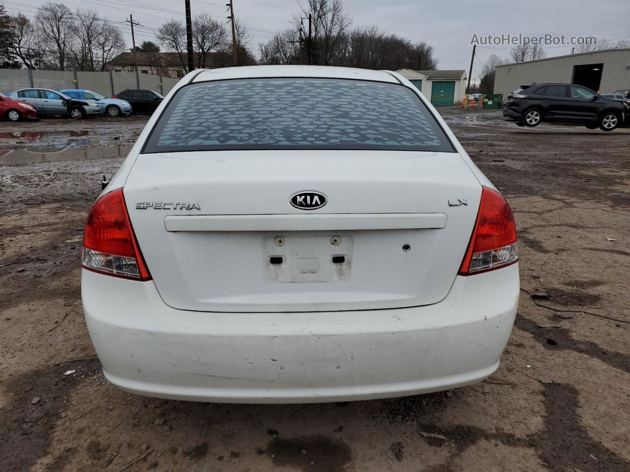 2009 Kia Spectra Ex White vin: KNAFE221495625852