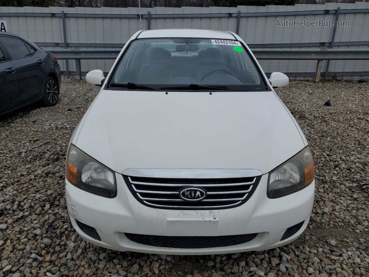 2009 Kia Spectra Ex White vin: KNAFE221495656762