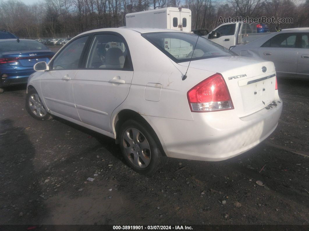 2009 Kia Spectra Ex White vin: KNAFE221595599746