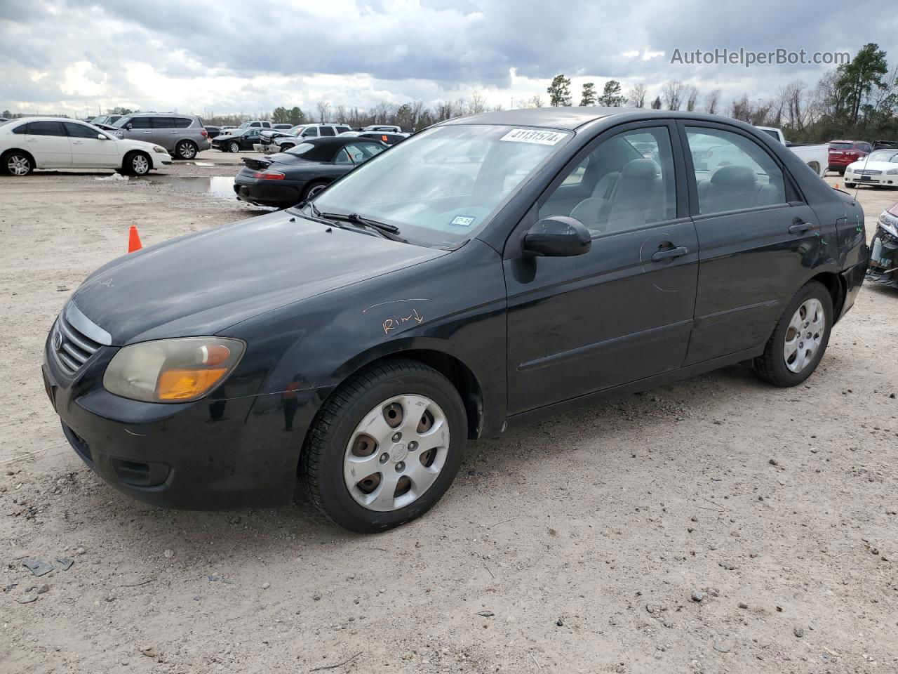 2009 Kia Spectra Ex Черный vin: KNAFE221595625262