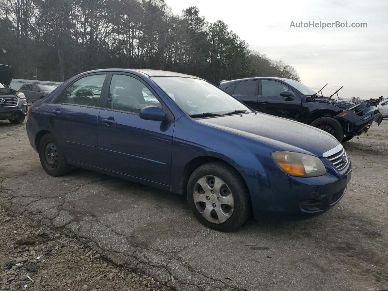 2009 Kia Spectra Ex Blue vin: KNAFE221595637878