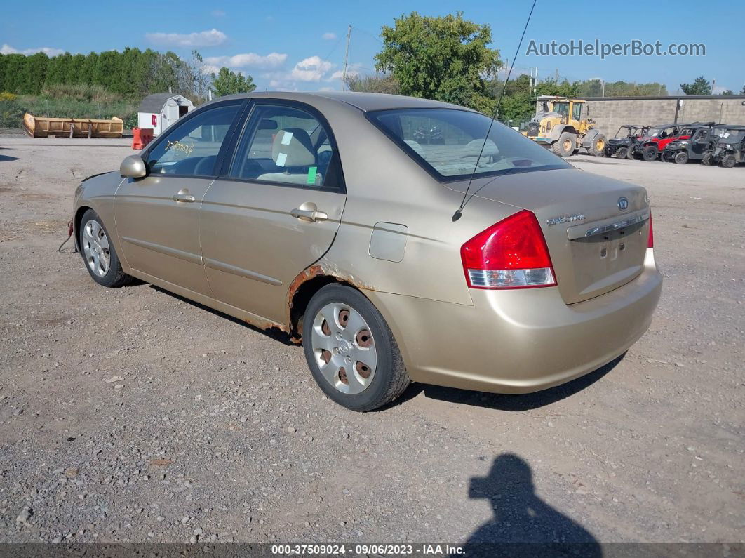 2009 Kia Spectra Ex Золотой vin: KNAFE221595652946