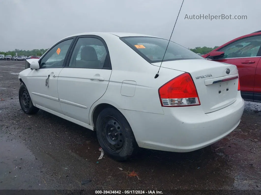 2009 Kia Spectra Ex White vin: KNAFE221595667771