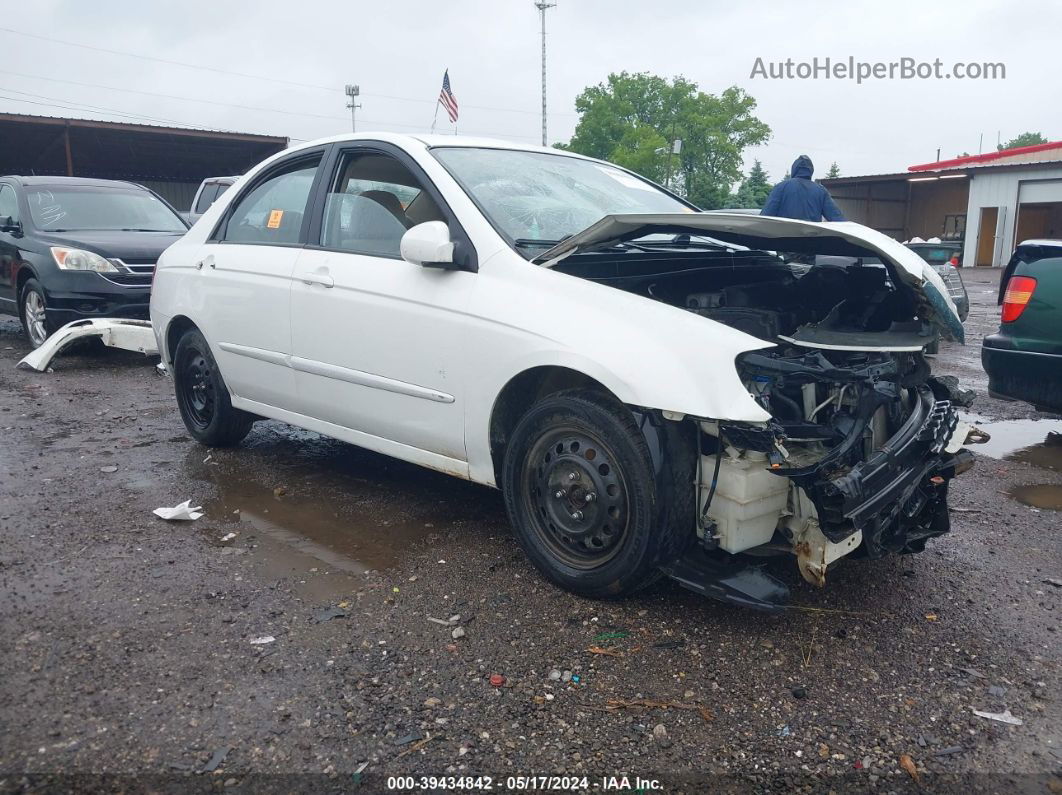 2009 Kia Spectra Ex White vin: KNAFE221595667771