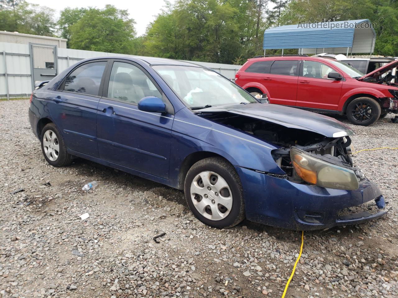 2009 Kia Spectra Ex Blue vin: KNAFE221695597391