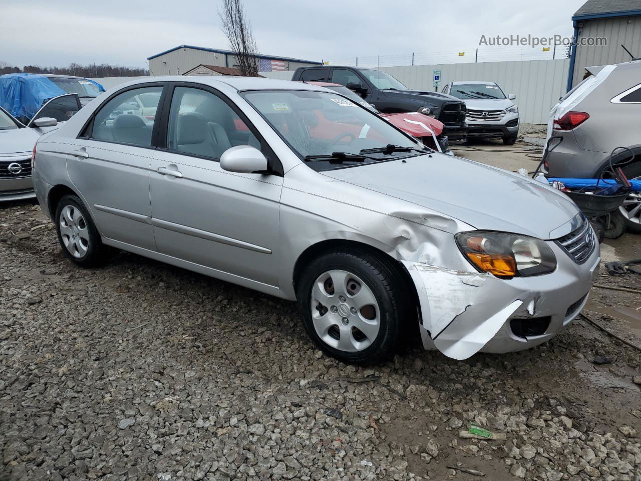 2009 Kia Spectra Ex Серебряный vin: KNAFE221695621835