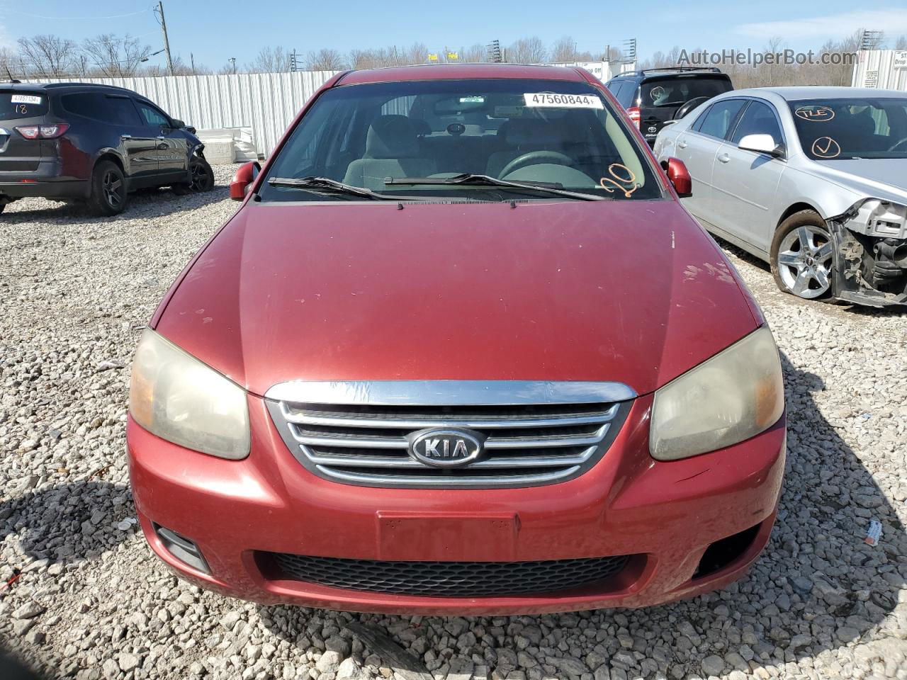 2009 Kia Spectra Ex Red vin: KNAFE221695627568